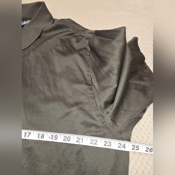 Brooks Brothers Polo Shirt Extra Large Olive Green 100 %Cotton - Picture 7 of 8